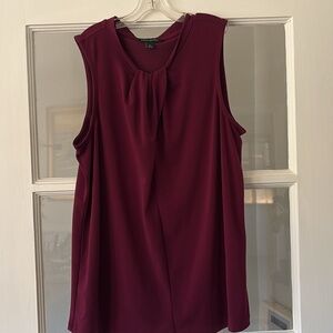 Banana Republic plum sleeveless blouse